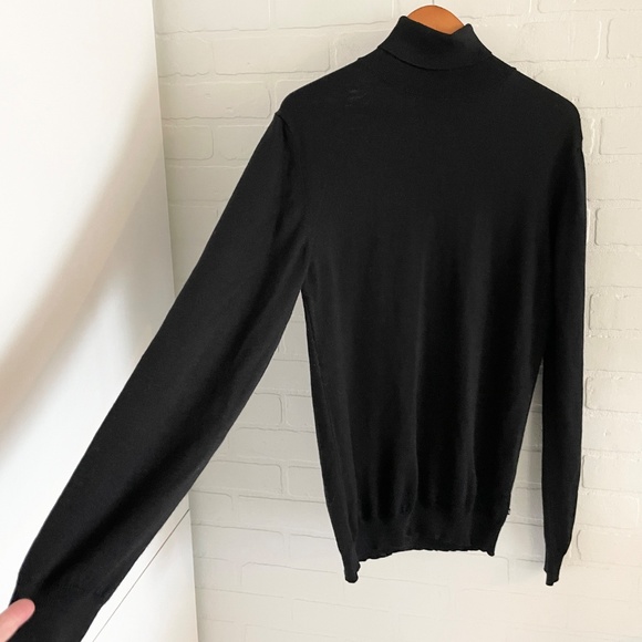 Matinique Men’s Knit Sweater Turtleneck Wool blend Lightweight Old money Sz L - Picture 6 of 15